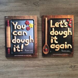 You Can Dough It! & Let's Dough It Again Vintage Set, Paulette Jarvey Cookbook